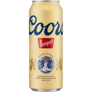 Coors Banquet Lager Beer, Beer, 24 FL OZ Can, 5% ABV Coors