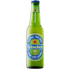 Heineken 0.0% Non-Alcoholic Beer (Alcohol Free), 11.2 fl oz 330ml (12 Glass Bottles)