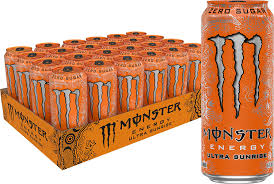 Monster Energy Ultra Sunrise, Sugar Free Energy Drink, 16 Ounce (Pack of 24)